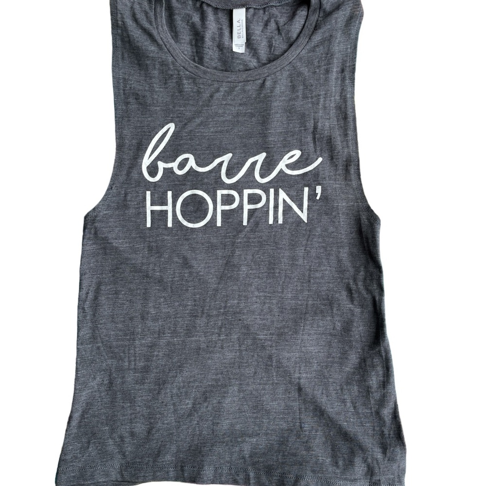 🔥 HOST PICK! 🔥 Dark gray racer back barre workout tank